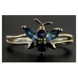 10kt Gold Topaz/Amethyst & Diamond Ring