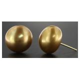 14kt Gold Large Designer Earrings