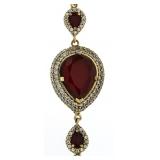 Vintage Style Pear Cut 34.30 ct Ruby Bracelet