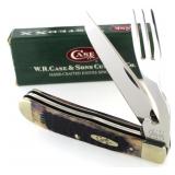 Case XX Purple Rogers Bone Hobo Knife