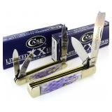 Case XX Periwinkle Bone Razor & Whittler Set