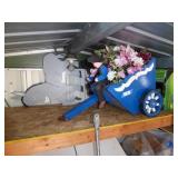 Donkey cart lawn decor