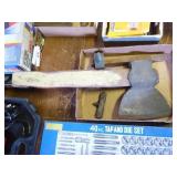 Broad axe head & other
