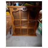Wood display/knickknack shelf
