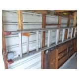 2 piece aluminum extension ladder (8 rungs each se