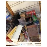 Plastic tray w/ misc.