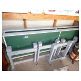 2 wood tables