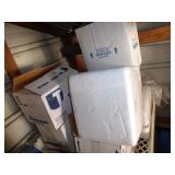 Plastic tray w/ styrofoam cooler boxes