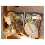 3 boxes: shaver, shells, display items