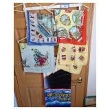 Vintage scarves & rack