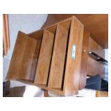 3 shelves 19"w x 26"h x 10"d