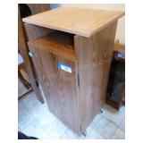 Cabinet on wheels 15"w x 35"h (Top AS IS)