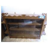 Oak wall rack 40"w x 25"h x 5"d