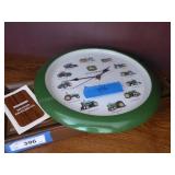 Barometer & John Deere clock