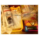 2 boxes: Ziploc bags & other