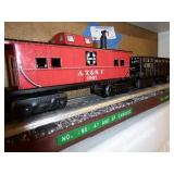 Marx AT&SF caboose & C&O Gondola car