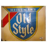 Old Style plastic sign 33" x 31"