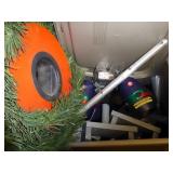 Tote w/ motion light & Christmas garland