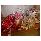 Lighted Christmas stars & spheres