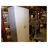 Metal cabinet w/ contents 70"h x 27"w x 12"d