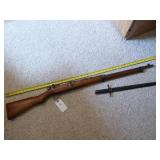 Military rifle w/ bayonet (wall hanger)