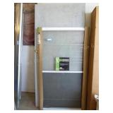 Used 35 1/2" metal door & 36" x 63" storm windo