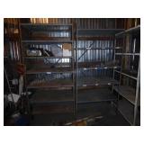 2 metal shelves