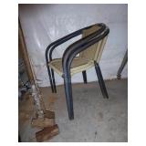 2 patio chairs - wicker broken