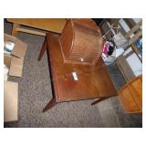 Corner table and bread box