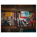 2 boxes paperback books