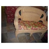 Wicker loveseat
