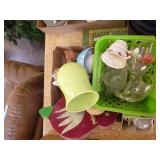 Box of decor & glasses