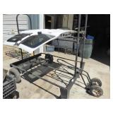 Rolling car parts stand