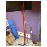 3 long handled squeegees