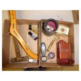 2 boxes misc. vintage items & other