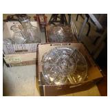 3 boxes glassware