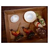 Rosemeade pheasant salt & pepper shakers & knick k