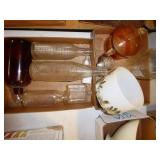 2 boxes bottles & dishes