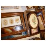 2 groups framed pictures