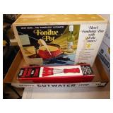 Fondue pot & forks