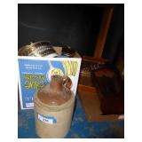 Cracked jug & misc. dishes