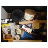 2 boxes misc. wallpaper & drywall repair