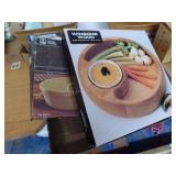 Wood serving tray & other