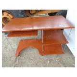 Rolling computer desk