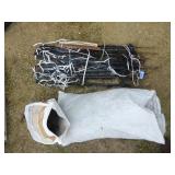 Plastic fence posts & netting