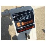 Montgomery Ward front tine tiller (turns over, has