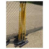 10 plastic (tour smooth) bunker rakes w/ fiberglas