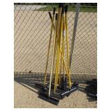 10 plastic (tour smooth) bunker rakes w/ fiberglas