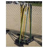 10 plastic (tour smooth) bunker rakes w/ fiberglas