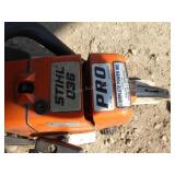 Stihl 036 Pro chain saw w/ 20" bar (turns over, h